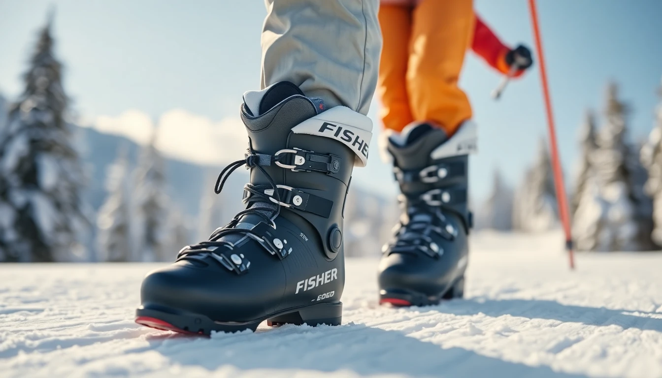 Perfekt sitzende Fischer Skischuhe auf der Piste