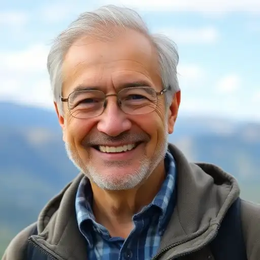 Profilbild eines zufriedenen älteren Mannes