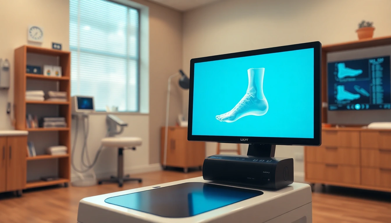 Moderne 3D-Fussdruckmessung bei Sport Schuh Fitting.