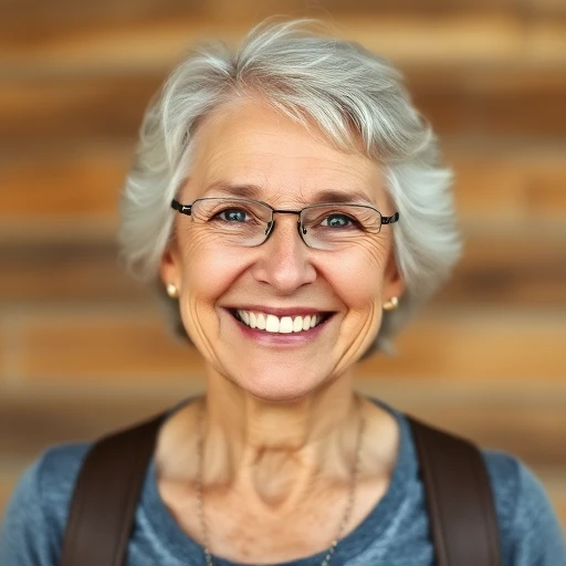Zufriedene Kundin, Seniorin