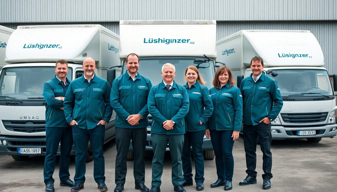 Das professionelle Team der Lüscher Umzug AG