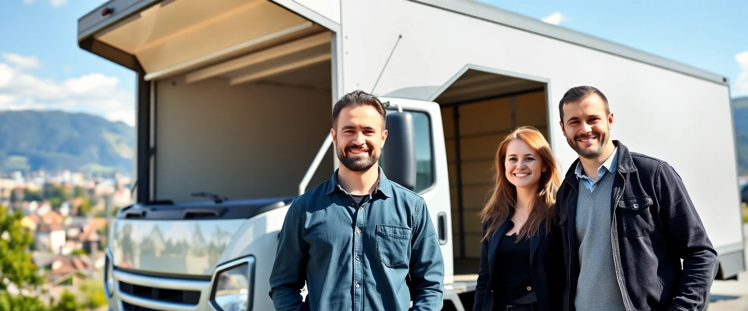 Professionelles Umzugsteam der Lüscher Umzug AG in Aarau