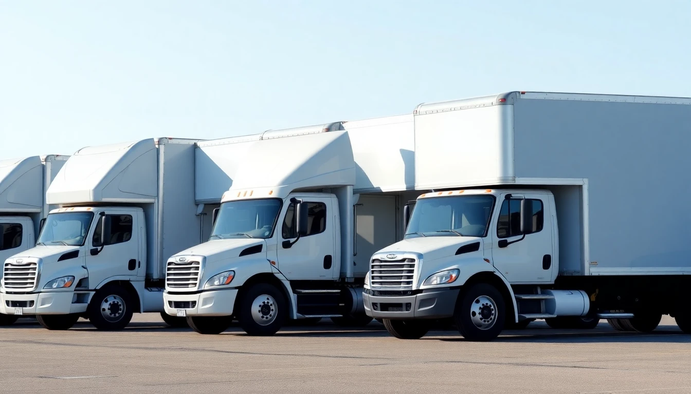 Moderne LKW-Flotte für Umzüge