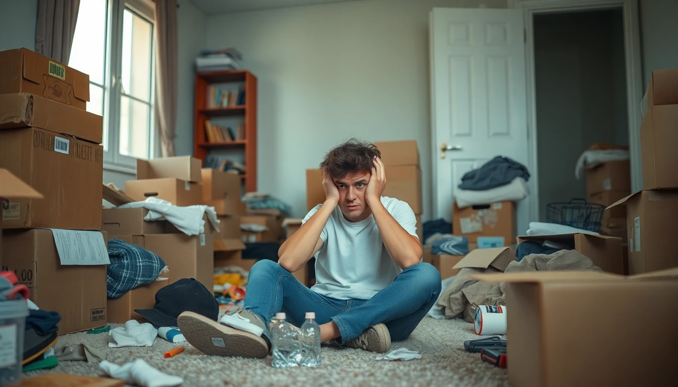 Stress und Chaos bei einem Umzug ohne professionelle Hilfe