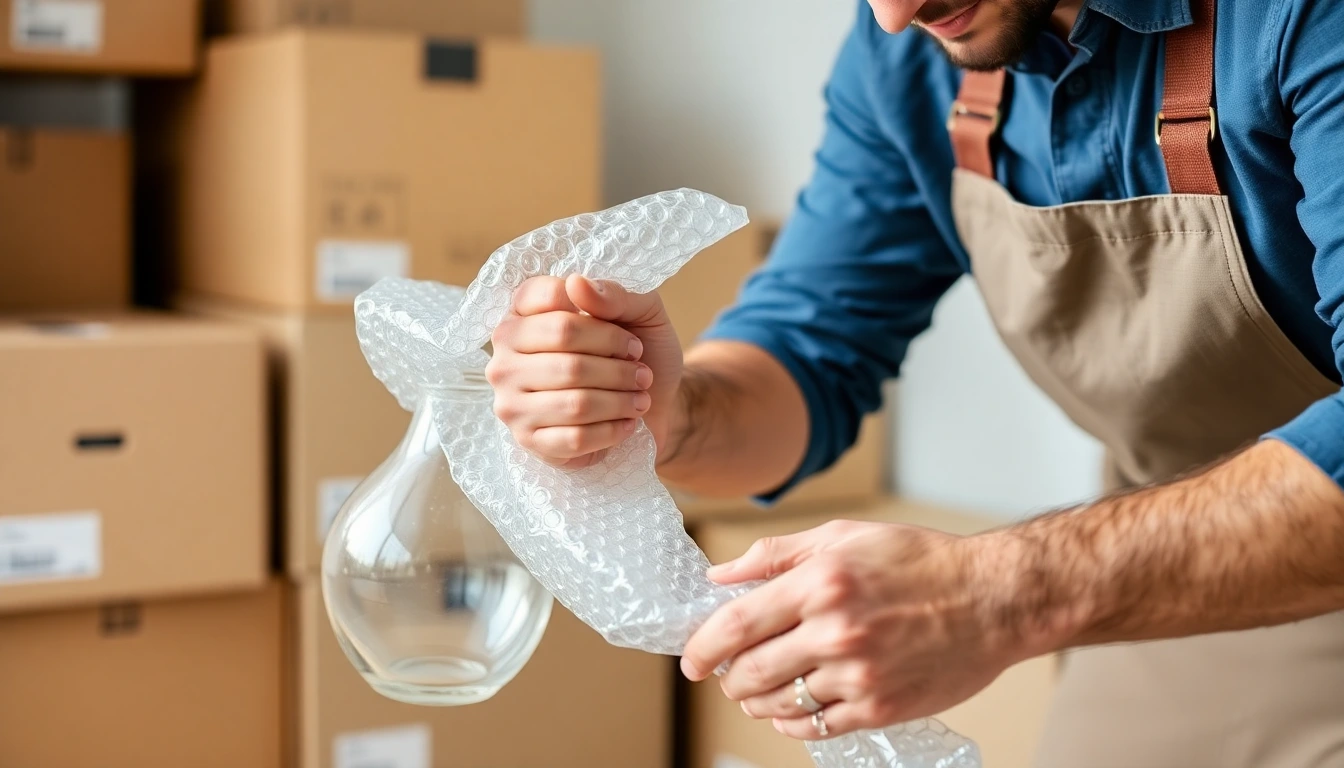 Professioneller Einpackservice von Lüscher Umzug AG
