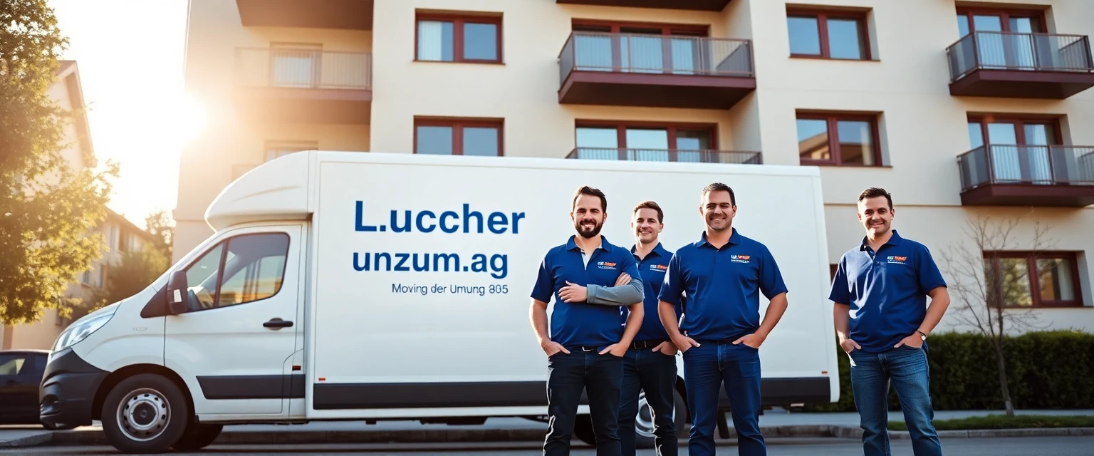 Professionelles Umzugsteam der Lüscher Umzug AG in Wallisellen