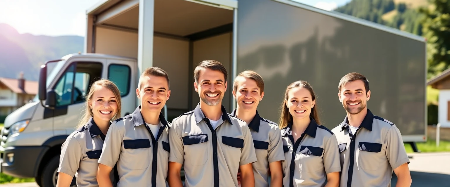 Freundliches Team der Umzugsfirma Lüscher im Aargau