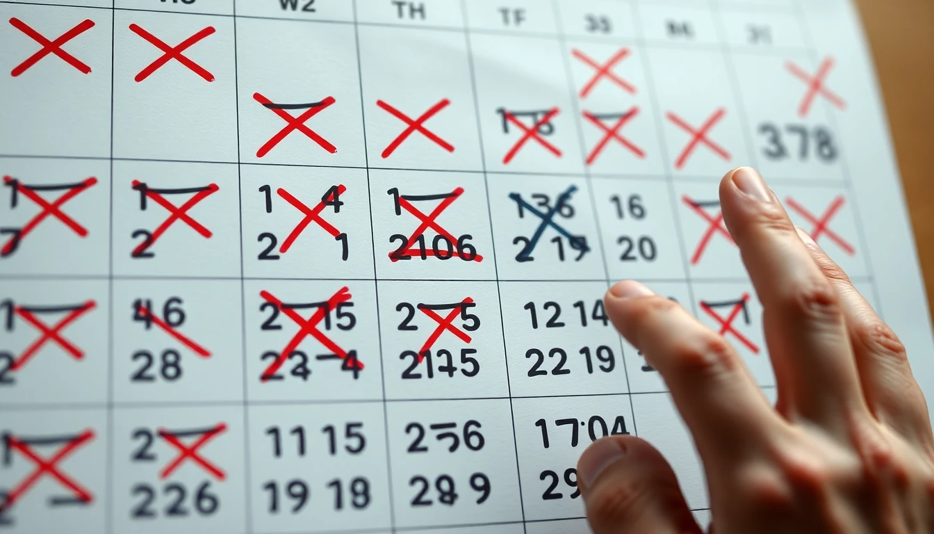Ein Kalender zeigt, dass beliebte Umzugstermine in Dietlikon schnell ausgebucht sind.