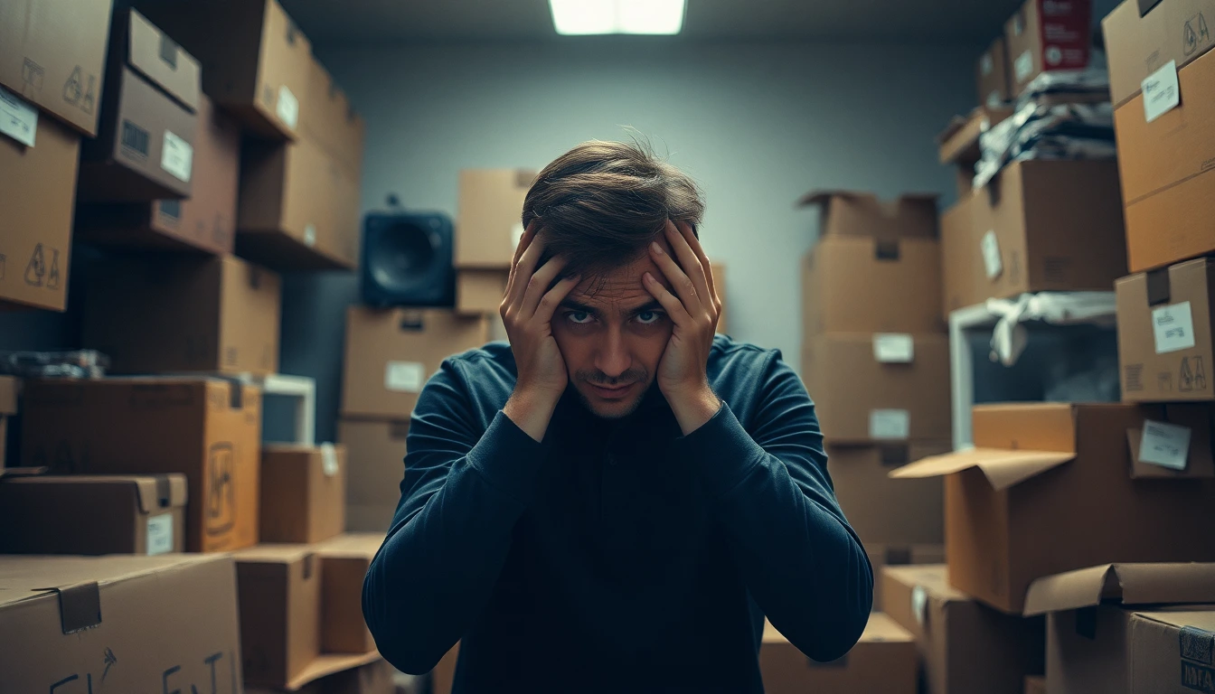 Der Stress und die Sorgen, die ein Umzug mit sich bringen kann.