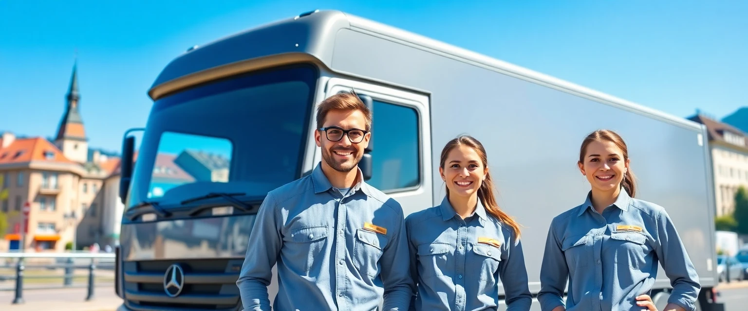 Professionelles Umzugsteam der Lüscher Umzug AG in Zürich