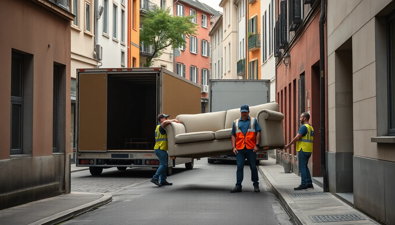 Komplexer Umzug in einer engen Zürcher Gasse