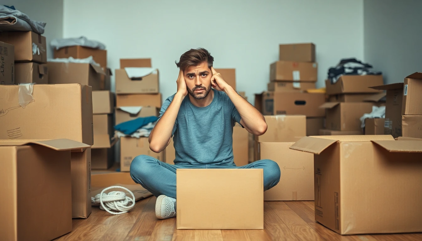 Stress und Chaos bei einem Umzug ohne professionelle Hilfe
