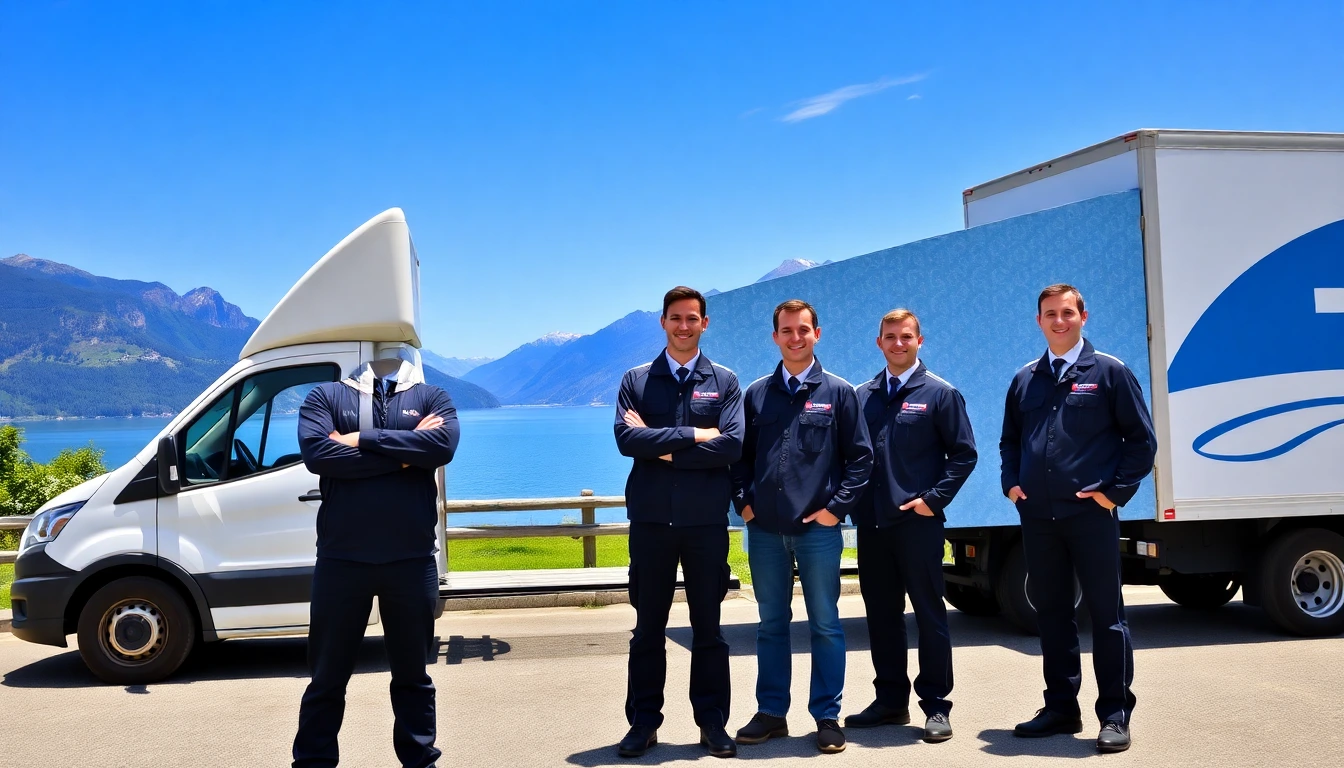 Das Team der Umzugsfirma Lüscher Umzug AG in Zug