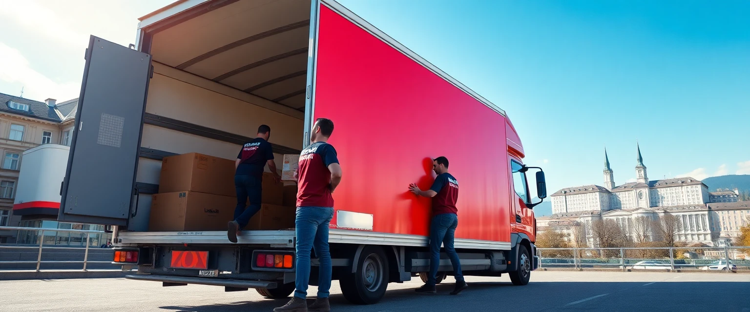 Professionelles Umzugsteam von Lüscher Umzug AG in Zürich