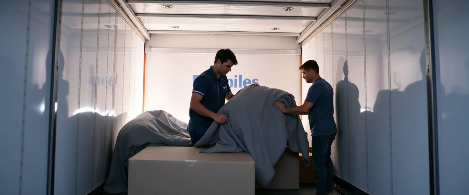 Professionelles Zügelteam von Lüscher Umzug AG in Aktion