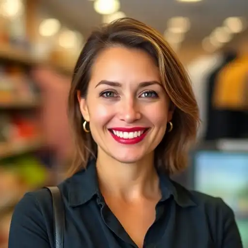 Portrait einer zufriedenen Kundin