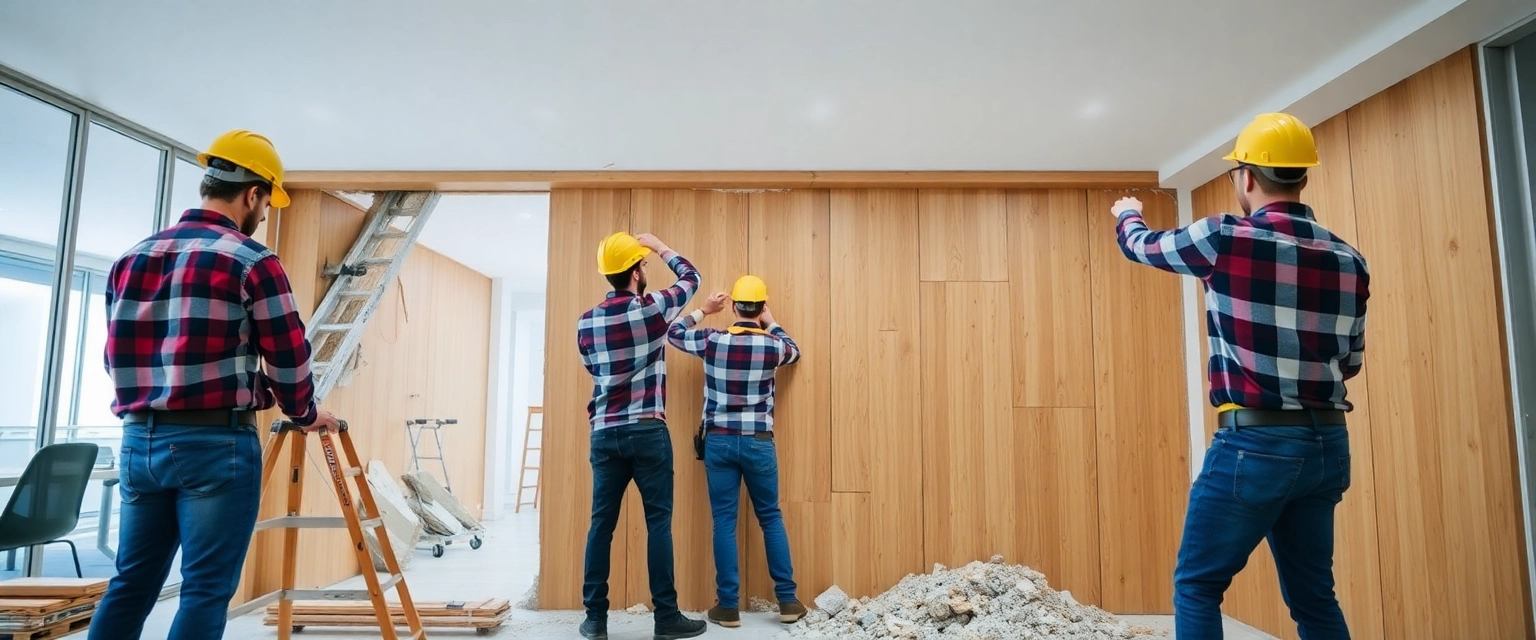 Professionelle Demontage einer Holzwand für mehr Raum