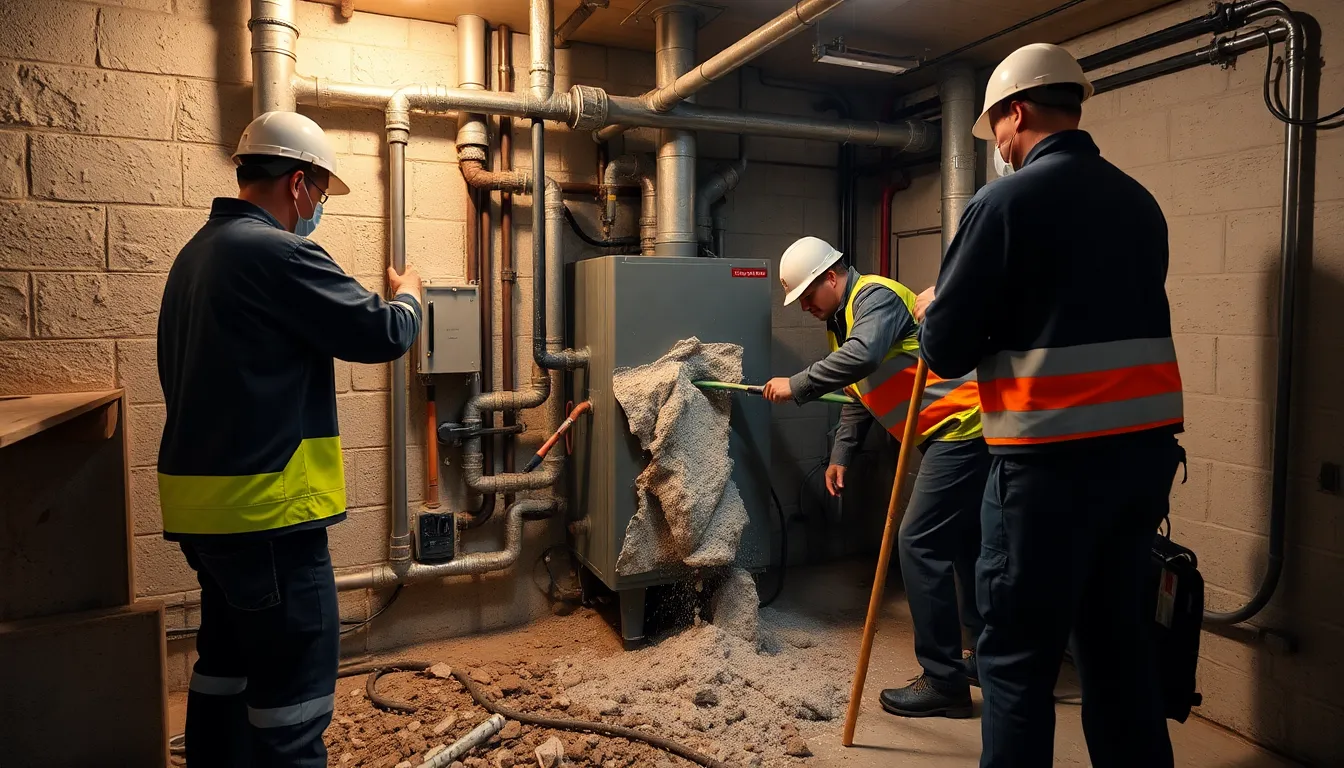 Entfernung von Leitungen und Infrastruktur