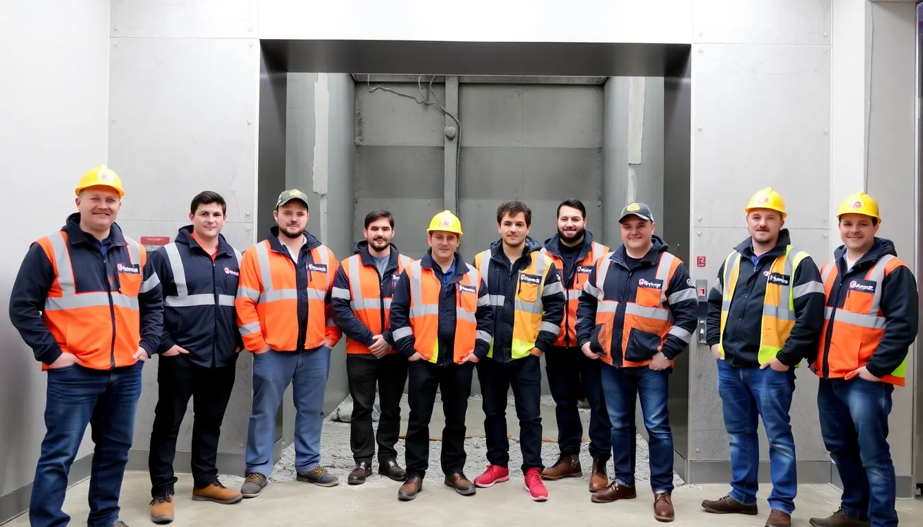 Team von Best-Rückbau nach erfolgreicher Lift Demontage