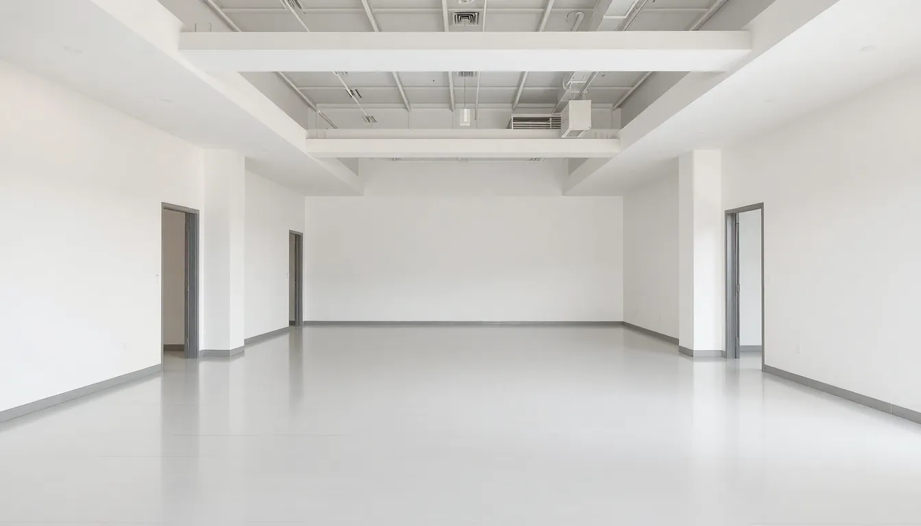 Professionell demontierte Ladenfläche, bereit für neue Nutzung