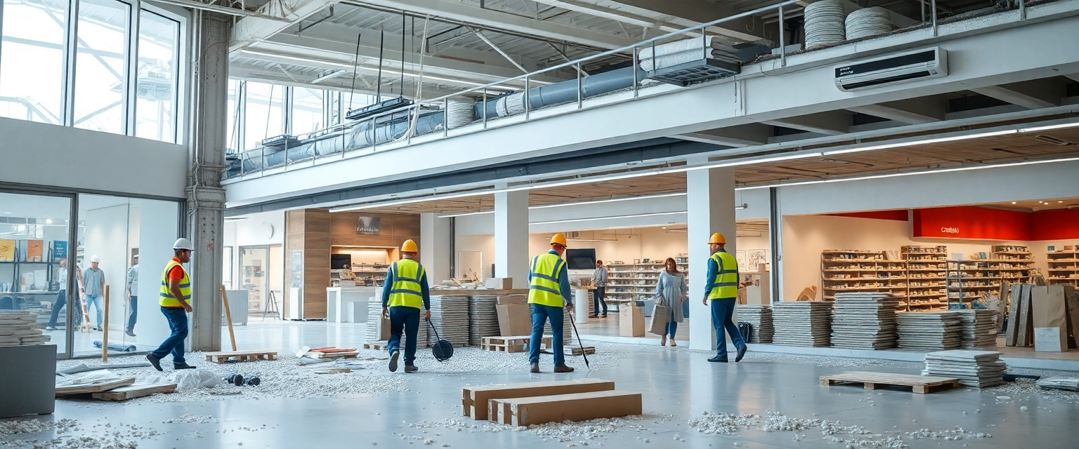 Professionelle Ladenfläche Demontage in der Schweiz