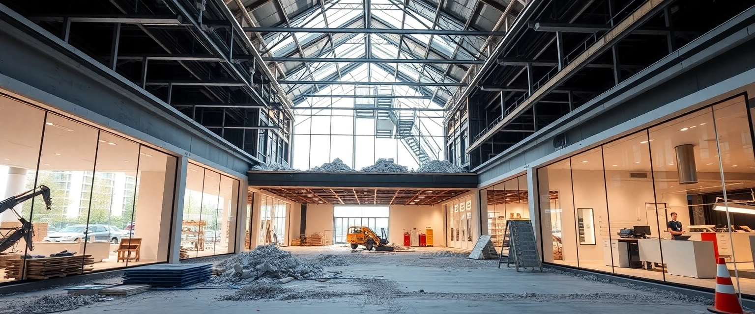 Professioneller Rückbau einer Gewerbefläche in der Schweiz