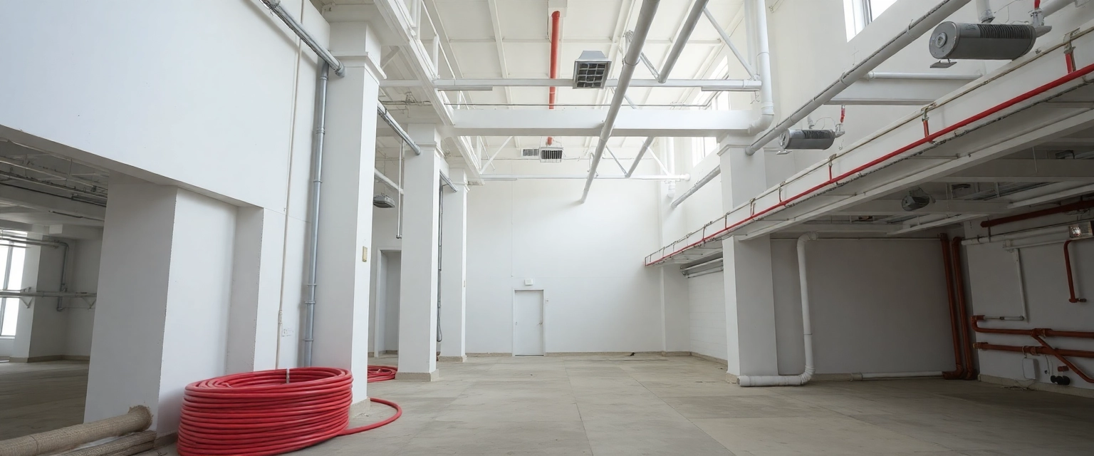 Professioneller Rückbau von Leitungen in einer Gewerbeimmobilie