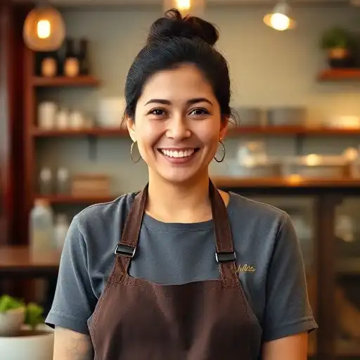 Portrait einer zufriedenen Kundin