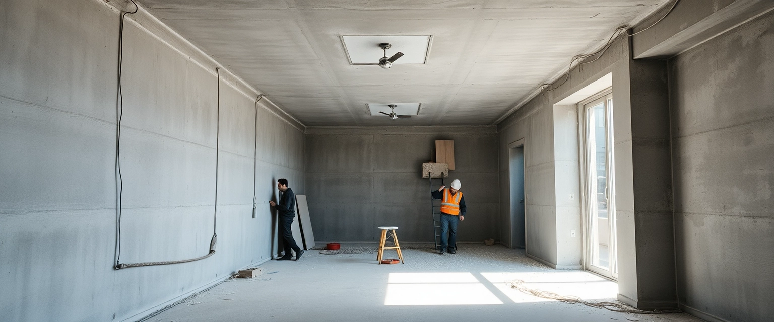 Rohbau Wohnung vorbereiten für Renovation
