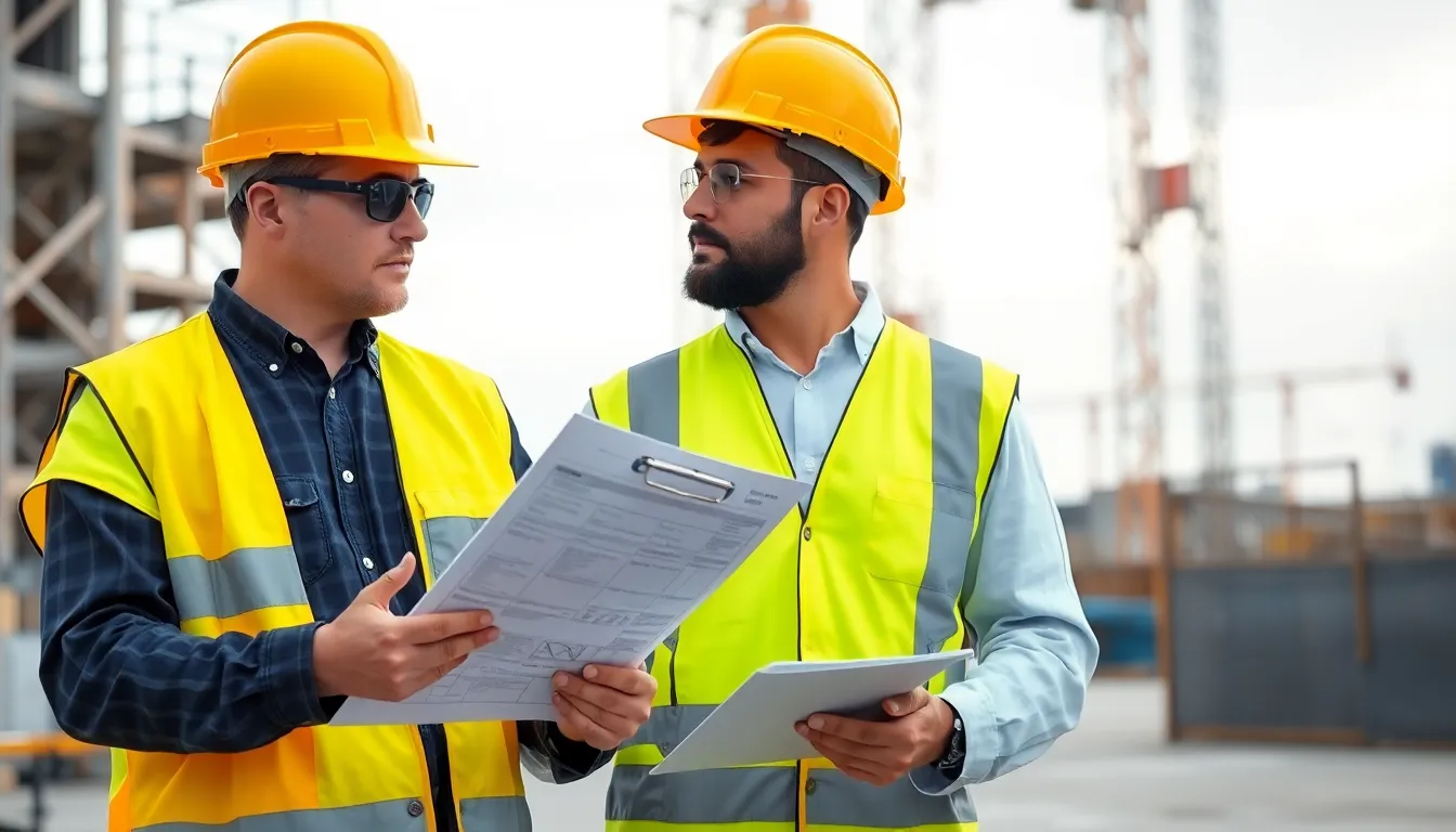 Sicherheitscheck und Genehmigungen für eine Baustelle