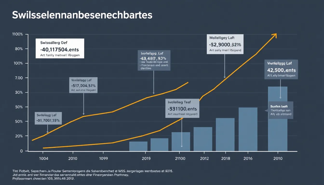 Infografik zu Wachstum und Gehaltstrends für Finanzbuchhalter in der Schweiz