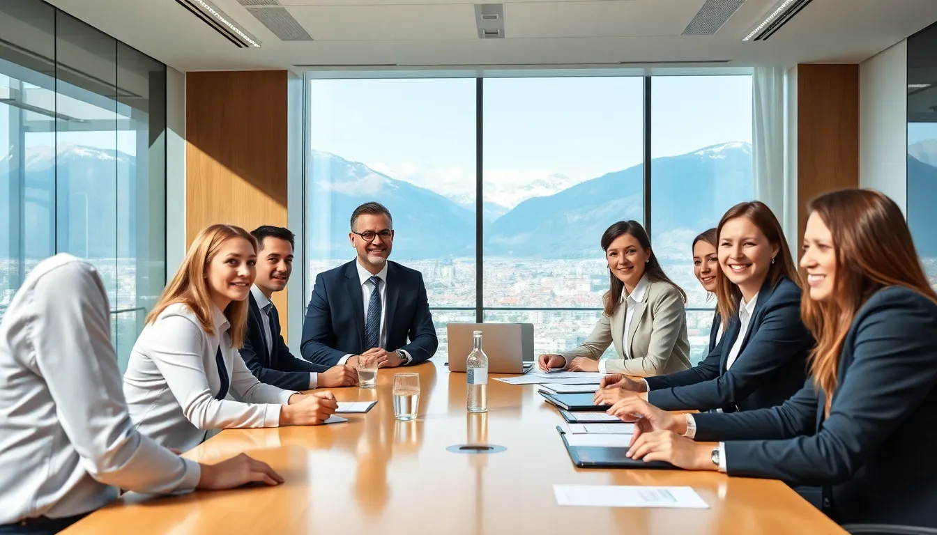 Ein Team von Finanzexperten arbeitet zusammen