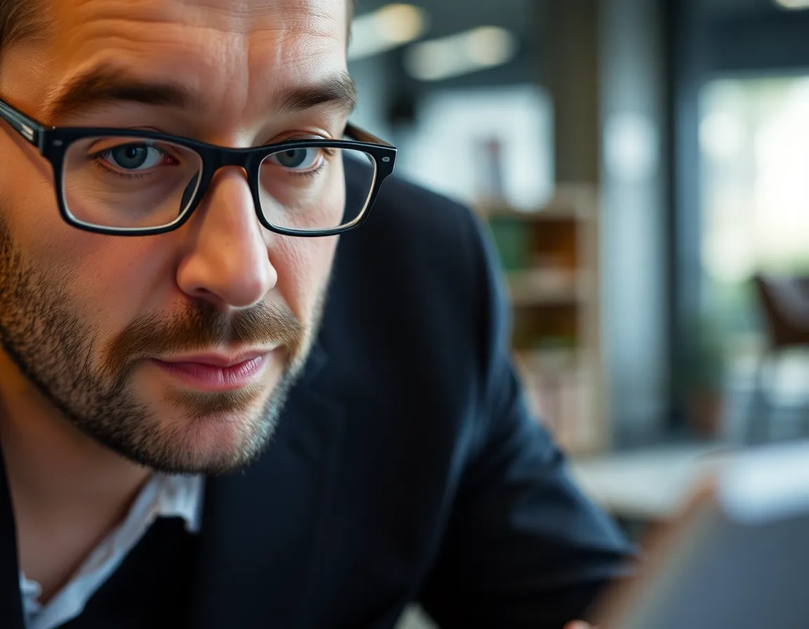 Professioneller Arbeitsplatz eines Finanzbuchhalters
