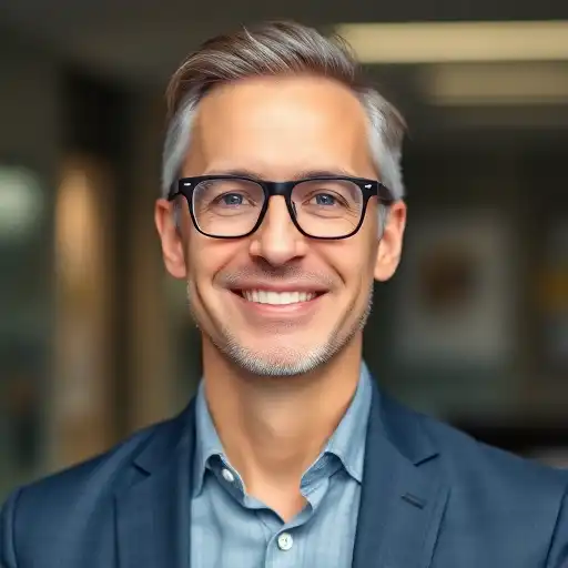 Porträt eines zufriedenen Kandidaten