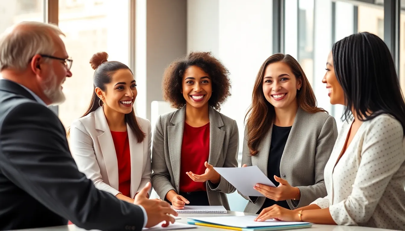 Team von Steuerberatern bei der Jobvermittlung