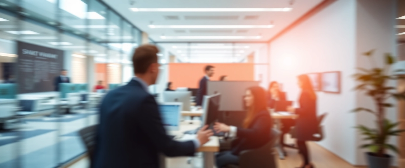 Moderne Büroumgebung für Treuhand-Spezialisten