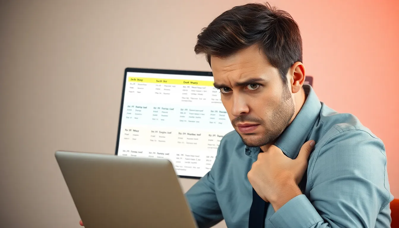 Frustrierter Lohnbuchhalter sucht Job online