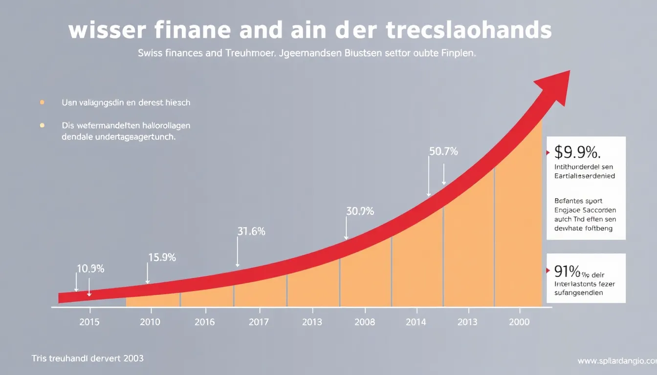 Infografik zu Wachstum und Gehältern im Schweizer Treuhandsektor