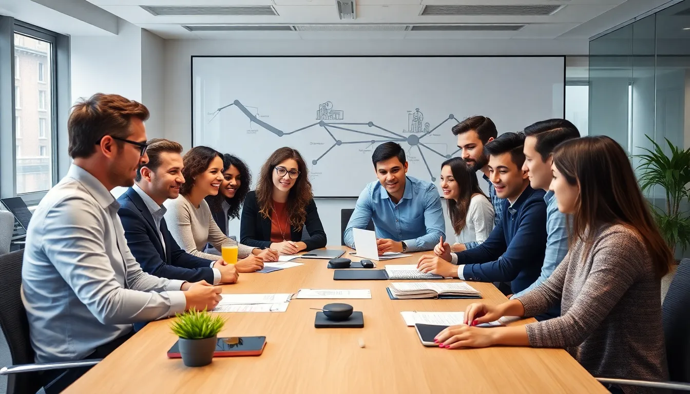 Engagiertes Team in einem Schweizer Unternehmen