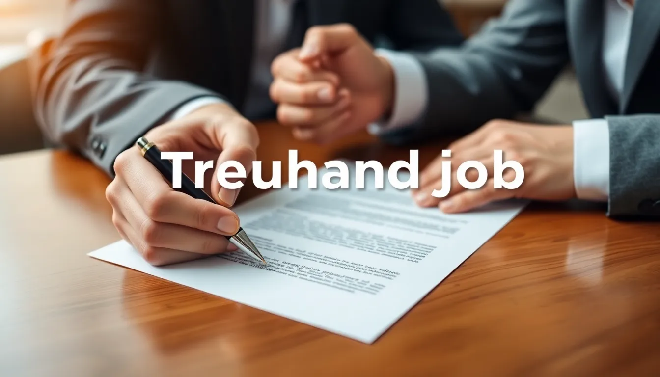 Vertragsverhandlung Treuhand Job
