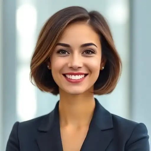 Portrait einer zufriedenen Kandidatin