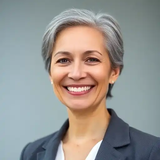 Portrait einer zufriedenen Kandidatin