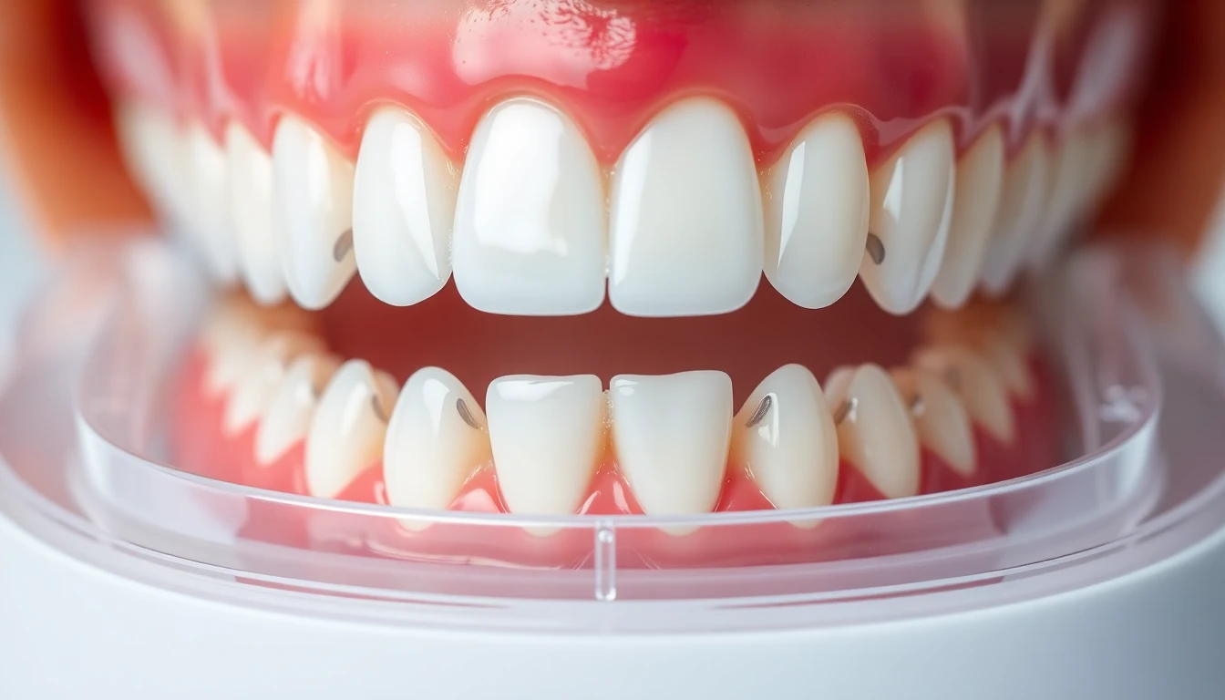 Massgefertigte Knirscherschiene für Bruxismus Zähne