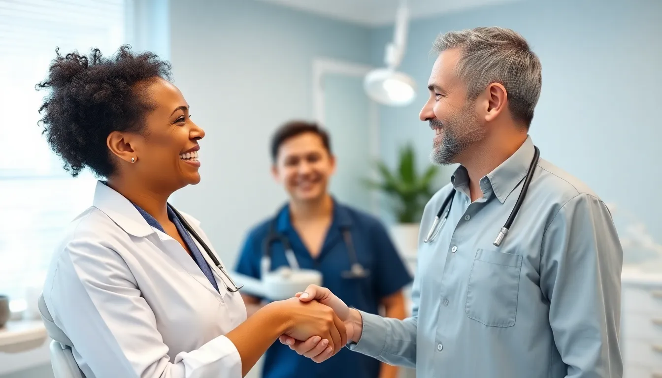 Patient nach erfolgreicher Parodontitis-Behandlung