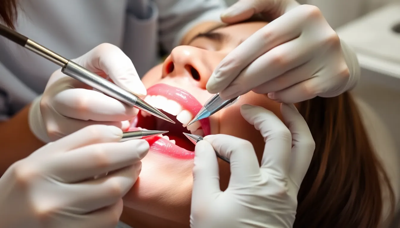 Tiefenreinigung der Zähne