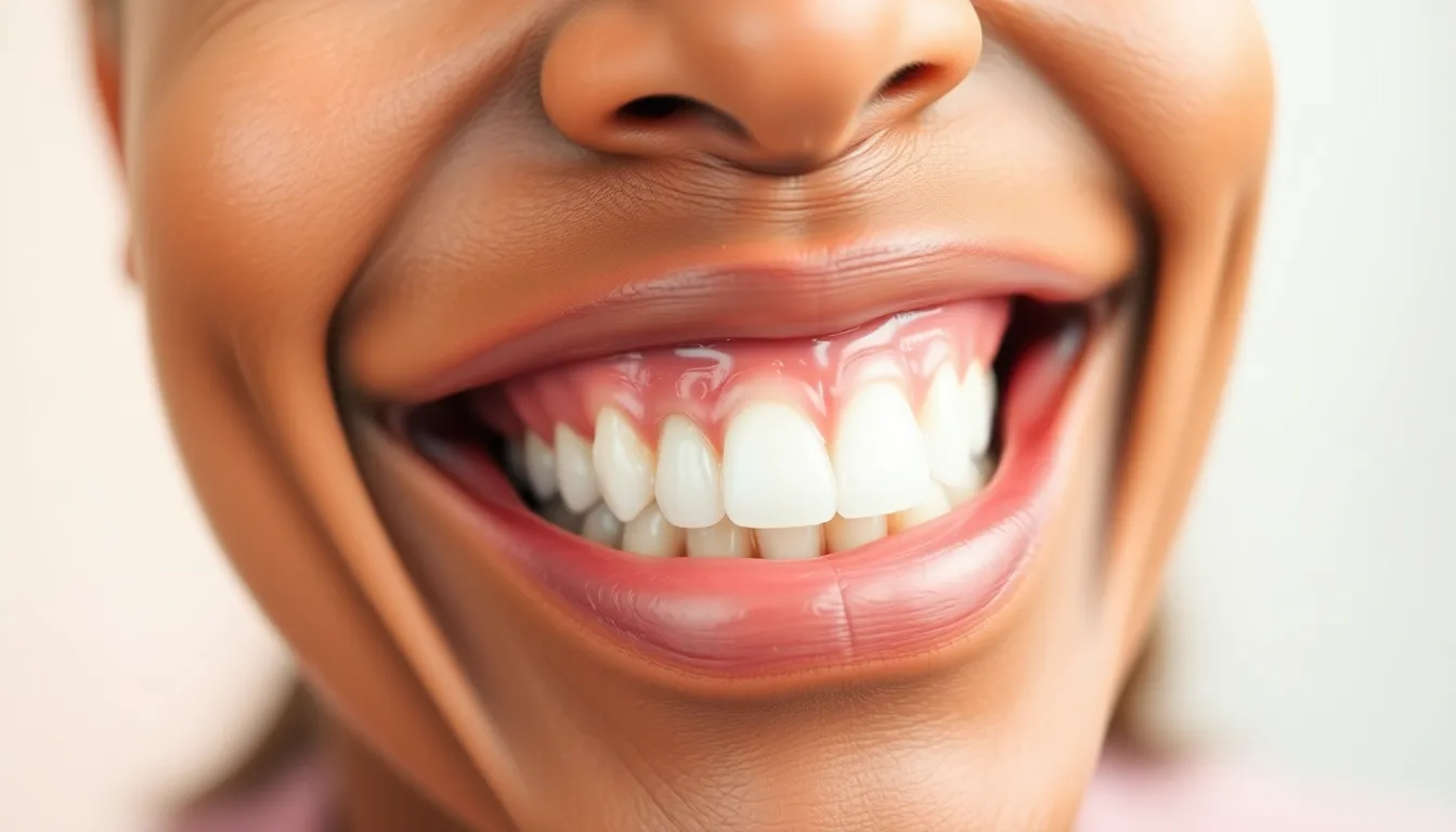 Gesundes Lächeln nach Parodontitisbehandlung