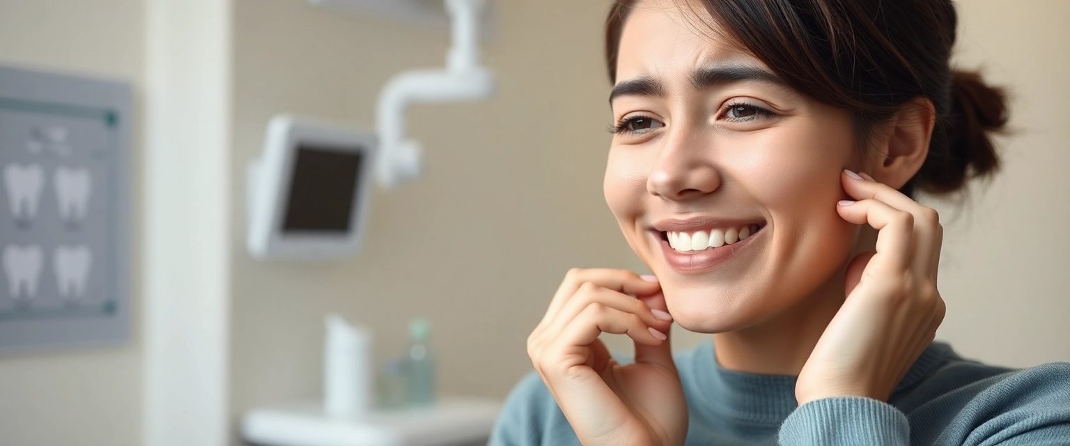 Person mit Schmerzen am Weisheitszahn sucht Linderung