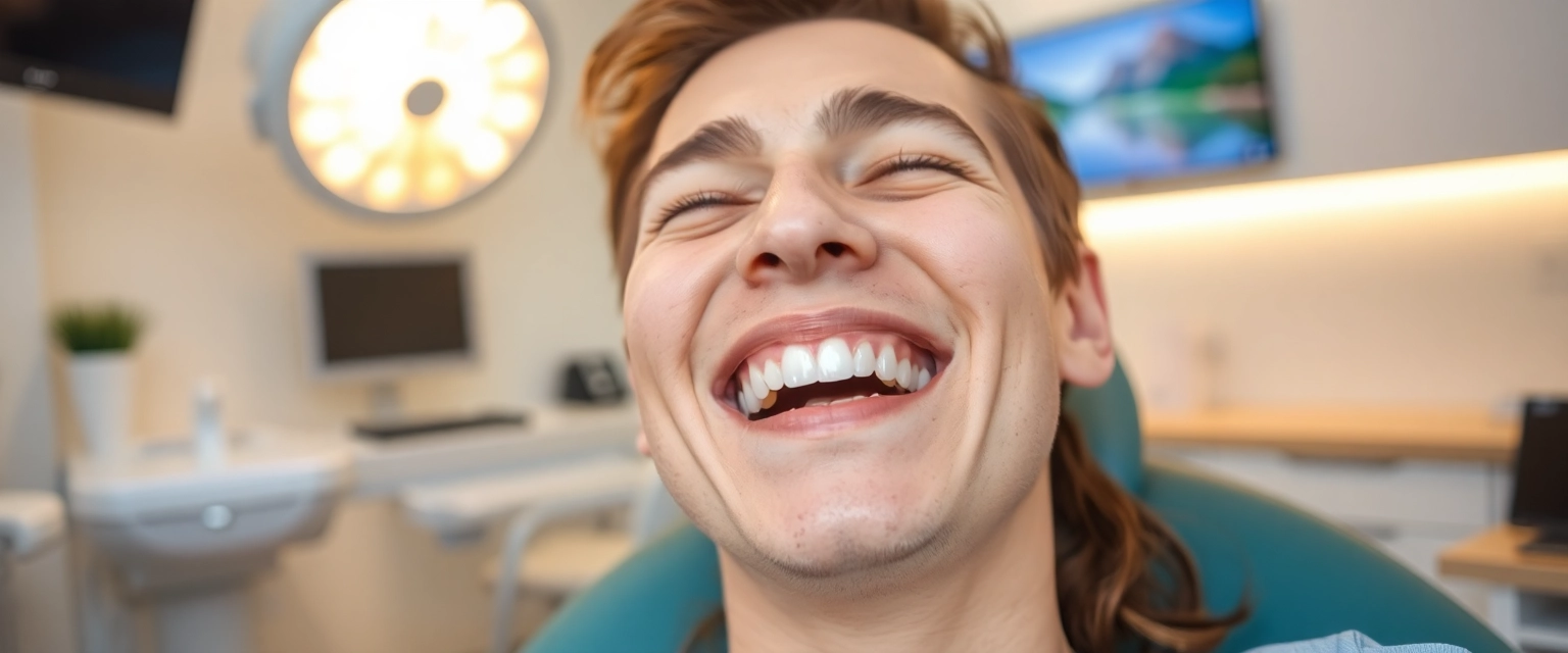 Glückliche Person nach Weisheitszahn-OP in der Schweiz