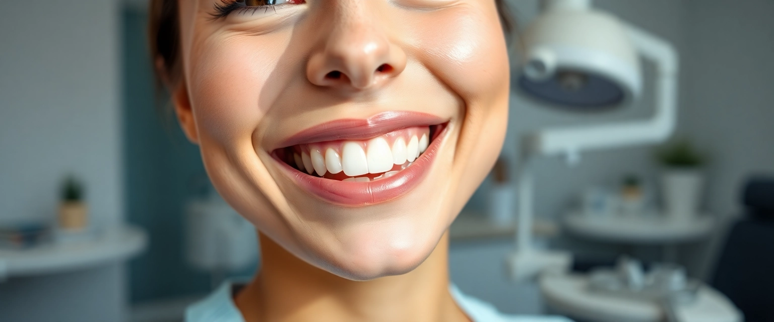 Glücklicher Patient nach erfolgreicher Wurzelbehandlung in der Zahnarztpraxis Bontognali