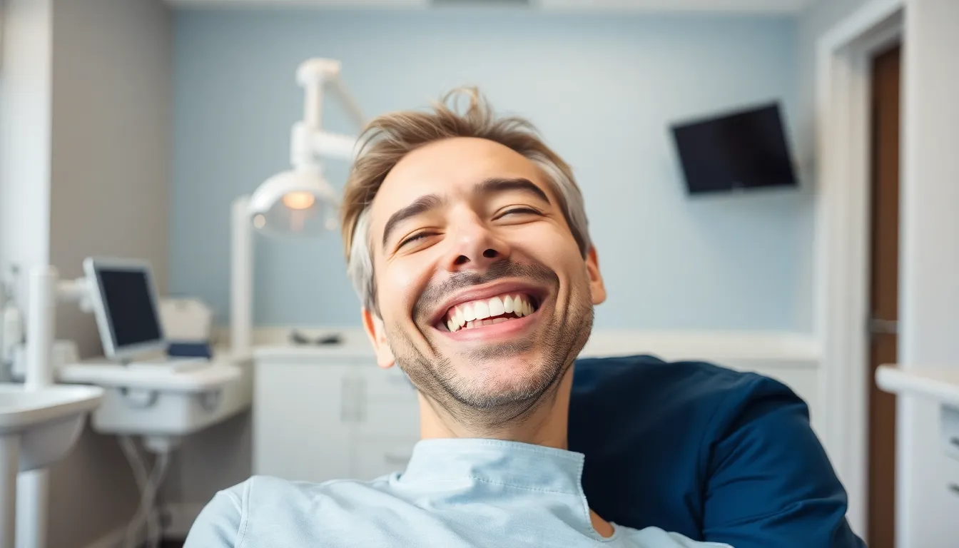 Patientin glücklich nach Notfallbehandlung